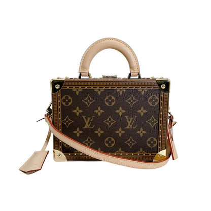 Louis Vuitton Monogram 2-Way Bag Petite Valise Handbag Brown — view 3