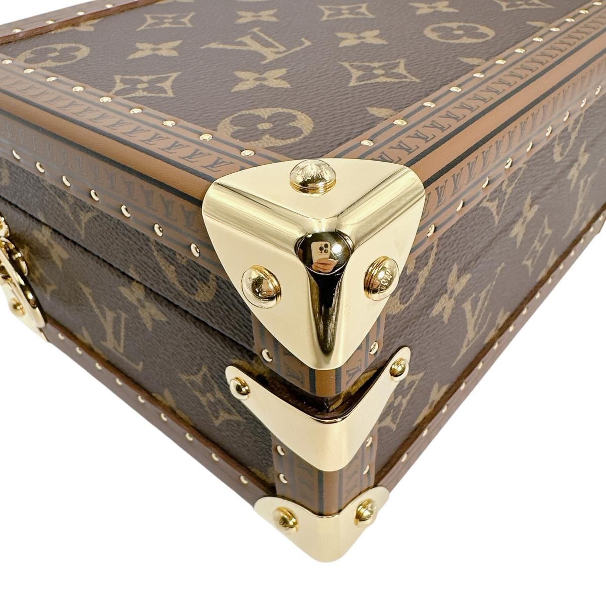 Louis Vuitton Monogram 2-Way Bag Petite Valise Handbag Brown — view 7