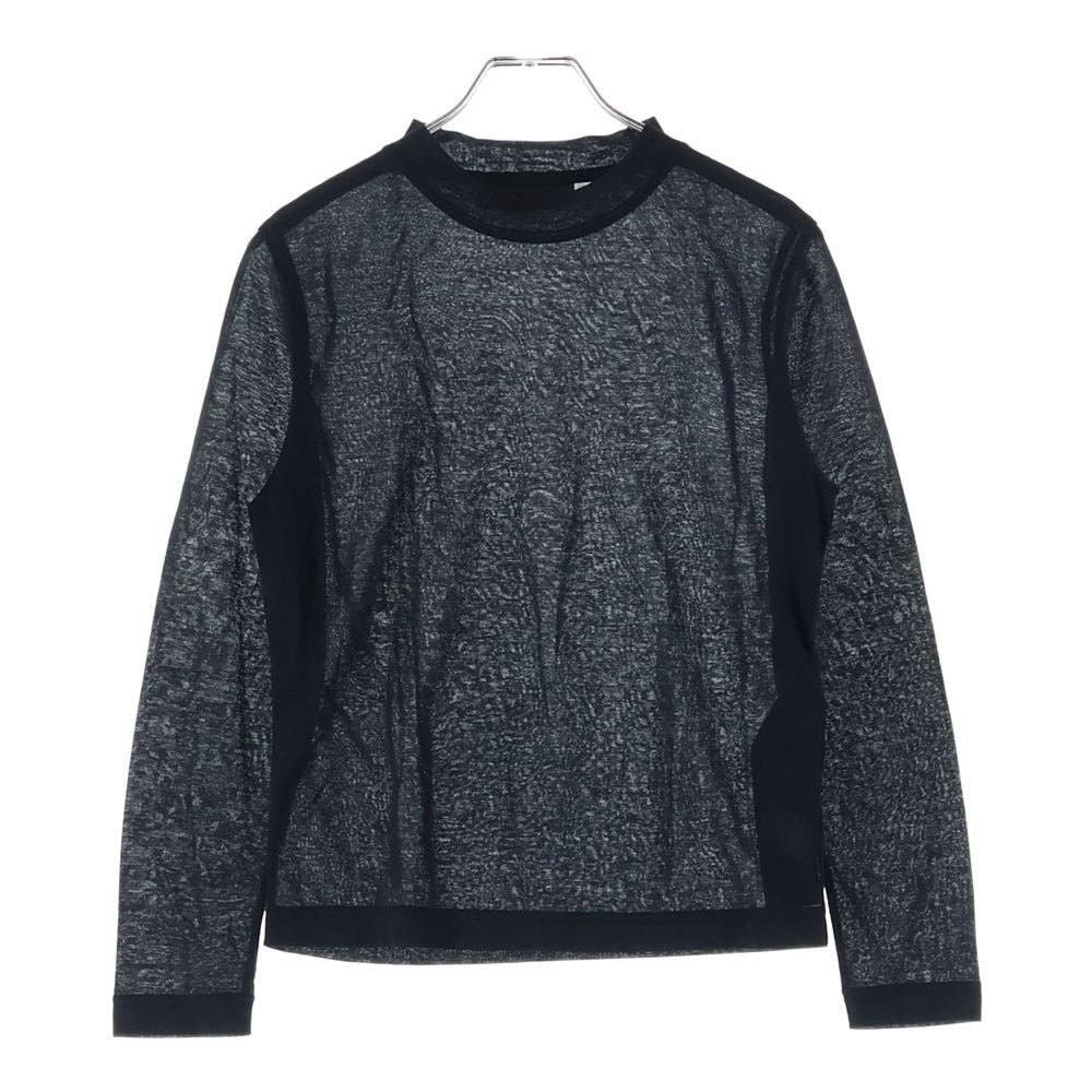 Balenciaga Mock Neck Long Sleeve T-Shirt Black
