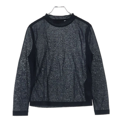 Balenciaga Mock Neck Long Sleeve T-Shirt Black