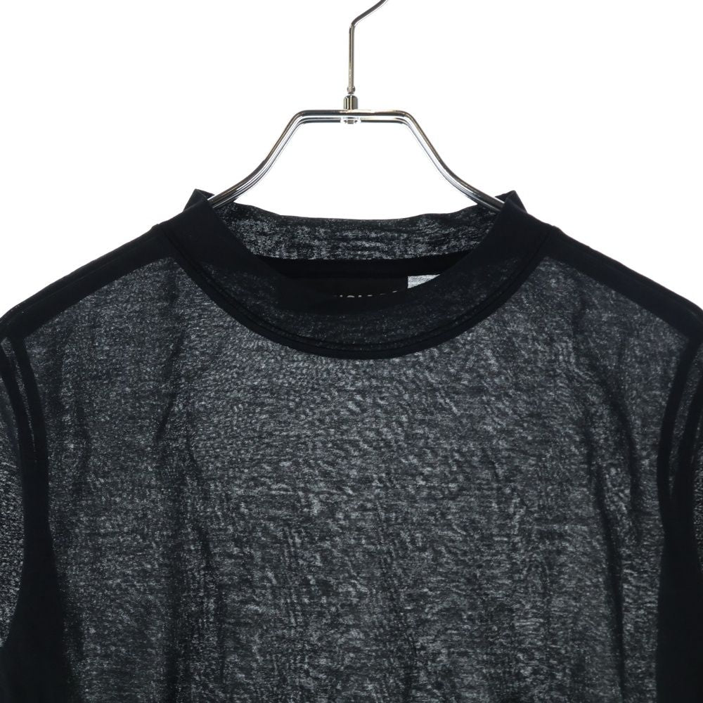 Balenciaga Mock Neck Long Sleeve T-Shirt Black — view 3