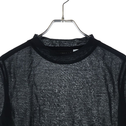 Balenciaga Mock Neck Long Sleeve T-Shirt Black — view 3