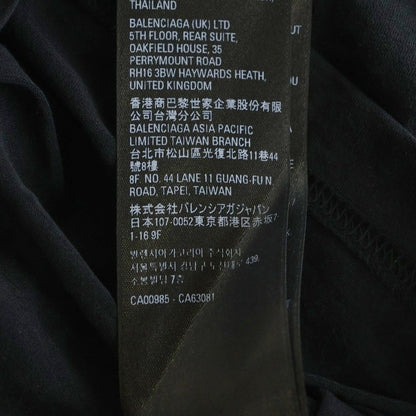 Balenciaga Mock Neck Long Sleeve T-Shirt Black — view 8