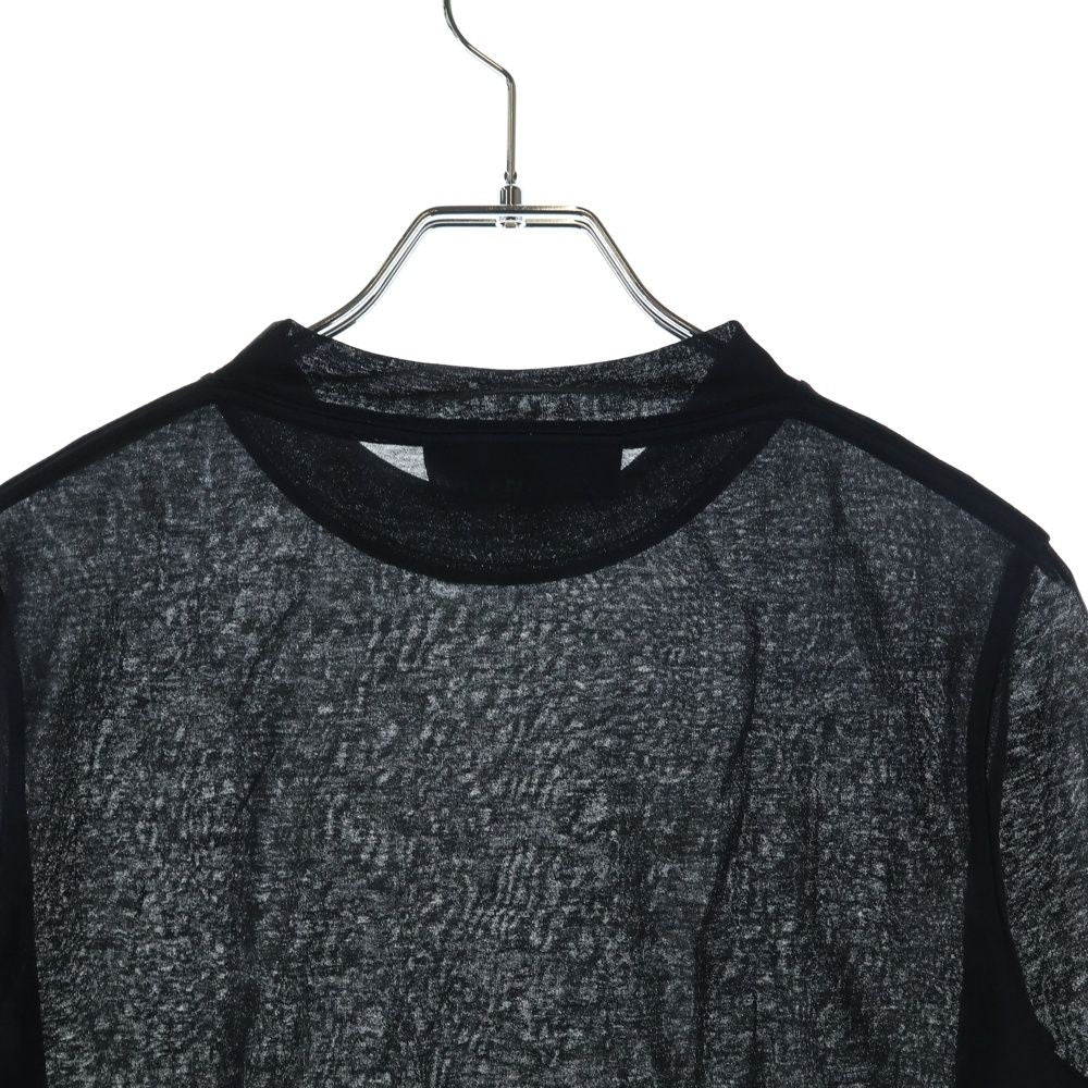 Balenciaga Mock Neck Long Sleeve T-Shirt Black — view 4