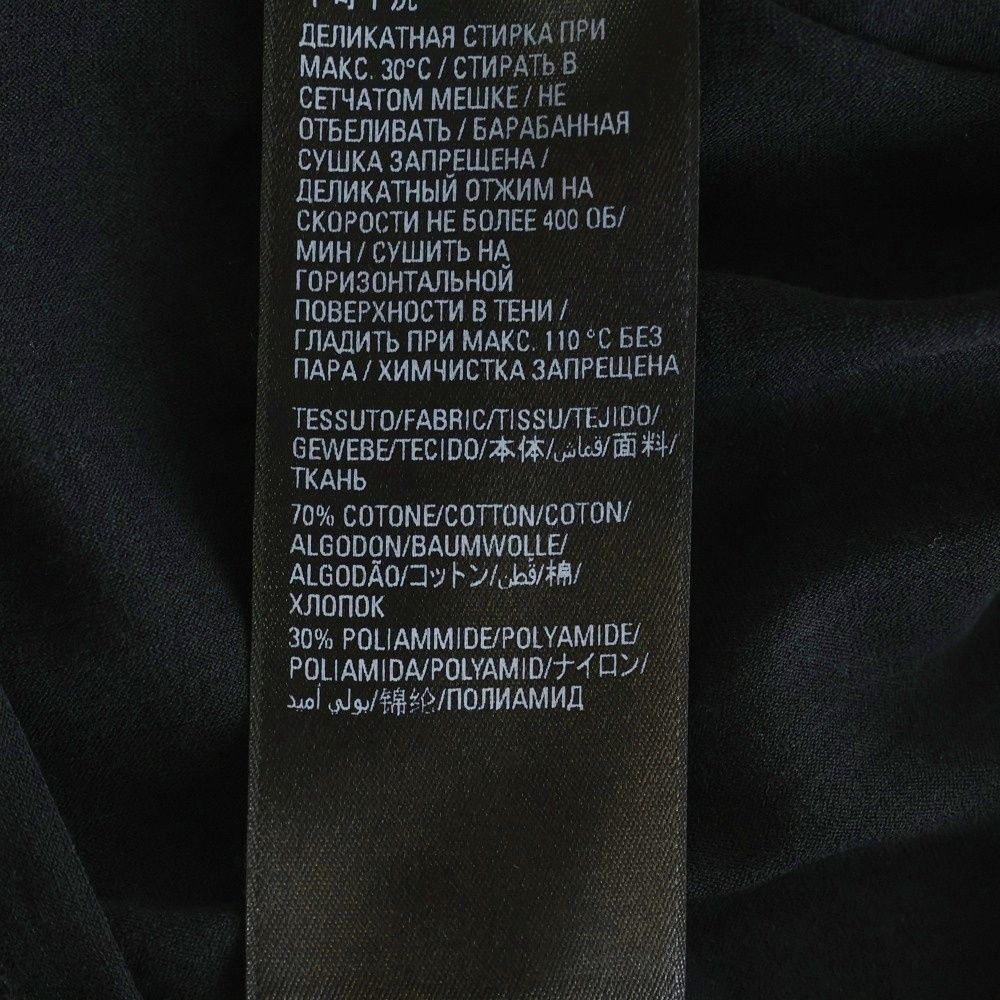 Balenciaga Mock Neck Long Sleeve T-Shirt Black — view 7
