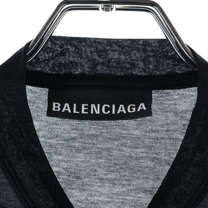 Balenciaga Mock Neck Long Sleeve T-Shirt Black — view 6
