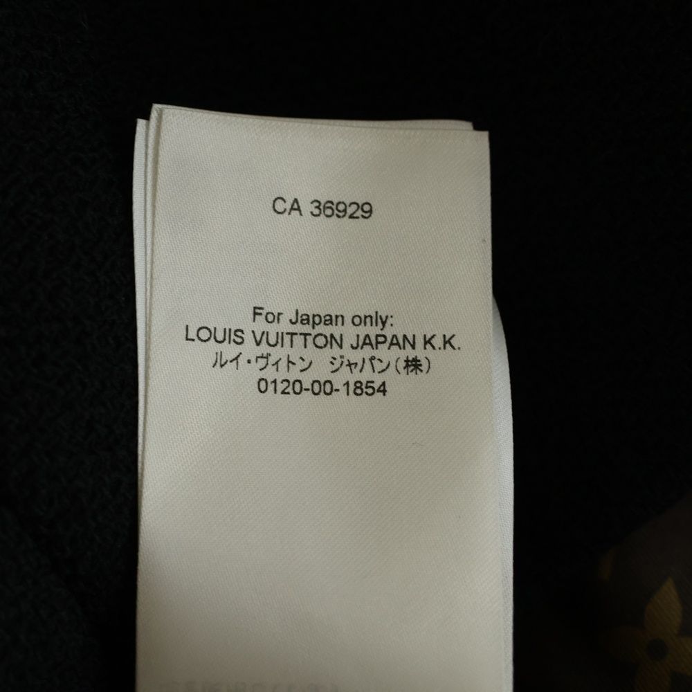 Louis Vuitton Lining Monogram Pattern Wool Big Button Double Breasted Mini — view 8