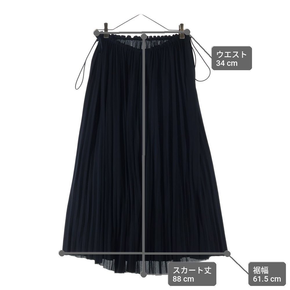 Balenciaga Drawstring Pleated Skirt Black — view 9