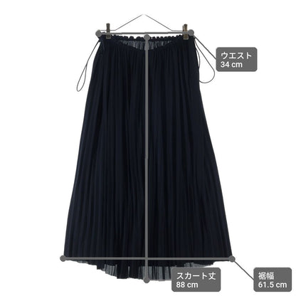 Balenciaga Drawstring Pleated Skirt Black — view 9