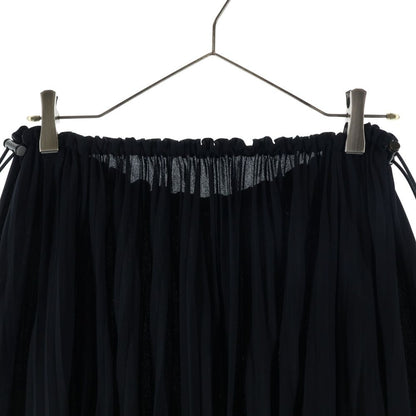 Balenciaga Drawstring Pleated Skirt Black — view 3