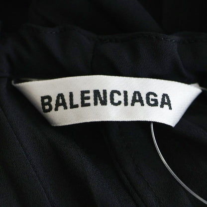 Balenciaga Drawstring Pleated Skirt Black — view 6