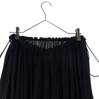 Balenciaga Drawstring Pleated Skirt Black — view 4