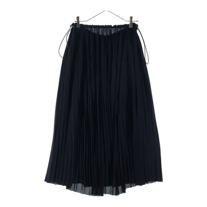 Balenciaga Drawstring Pleated Skirt Black
