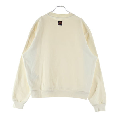 Louis Vuitton Embroidered Cotton Blend Bomber Crew Neck Sweatshirt Ivory — view 2