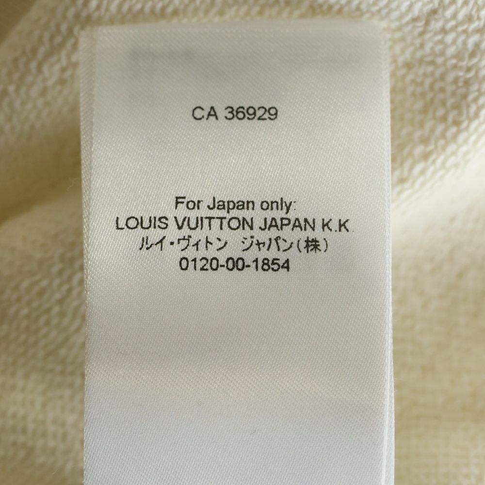 Louis Vuitton Embroidered Cotton Blend Bomber Crew Neck Sweatshirt Ivory — view 8