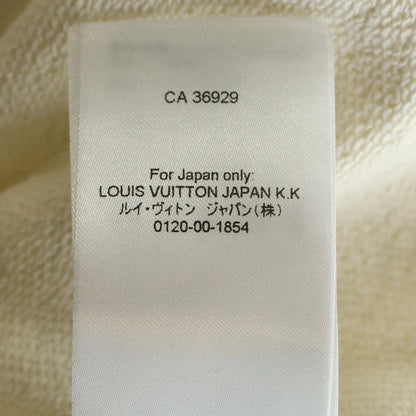 Louis Vuitton Embroidered Cotton Blend Bomber Crew Neck Sweatshirt Ivory — view 8