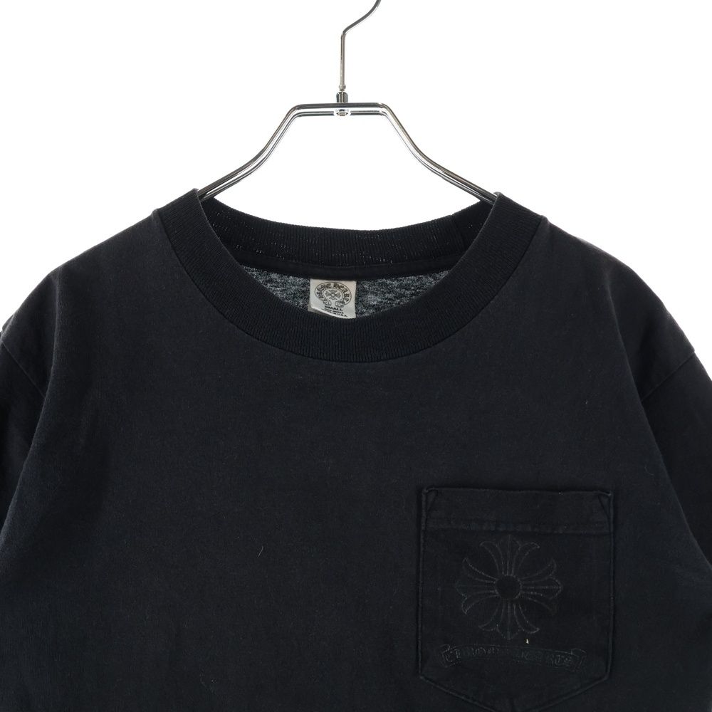 Chrome Hearts Vintage CH Plus Logo Pocket Short Sleeve T-Shirt Black — view 3