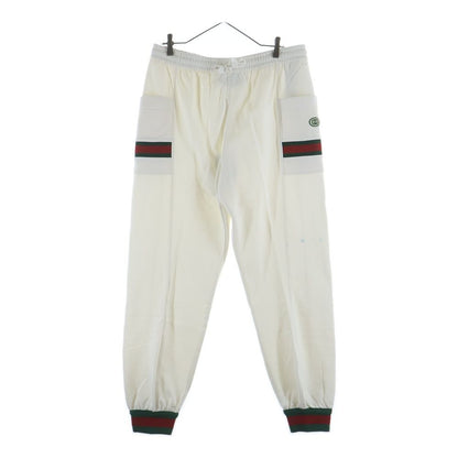 Gucci Logo Patch Ribbed Sweatshirt Long Pants White