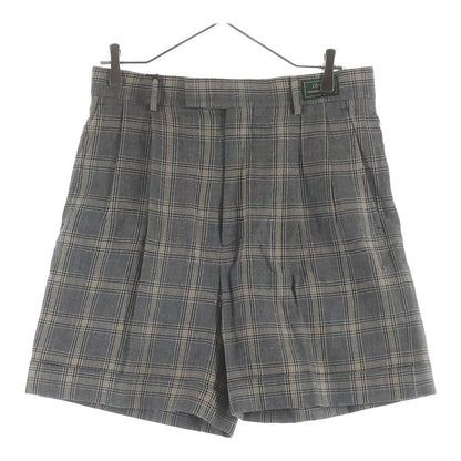 Gucci All Check Pattern Half Shorts Pants Gray Zailw
