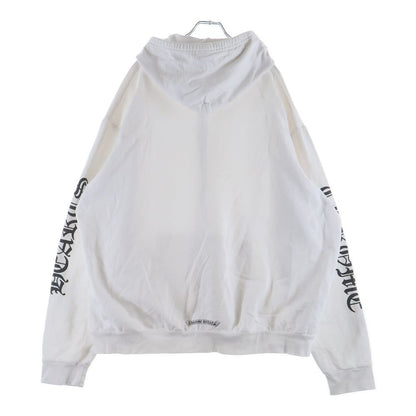 Chrome Hearts Vertical Arm Logo Zip Up Hoodie Arm White — view 2