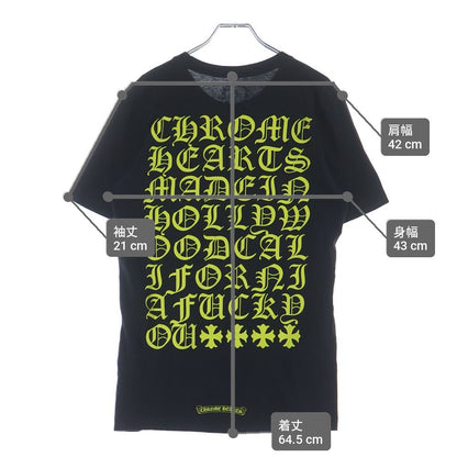 Chrome Hearts Vertical Logo S Tee Short Sleeve T-Shirt Black — view 9