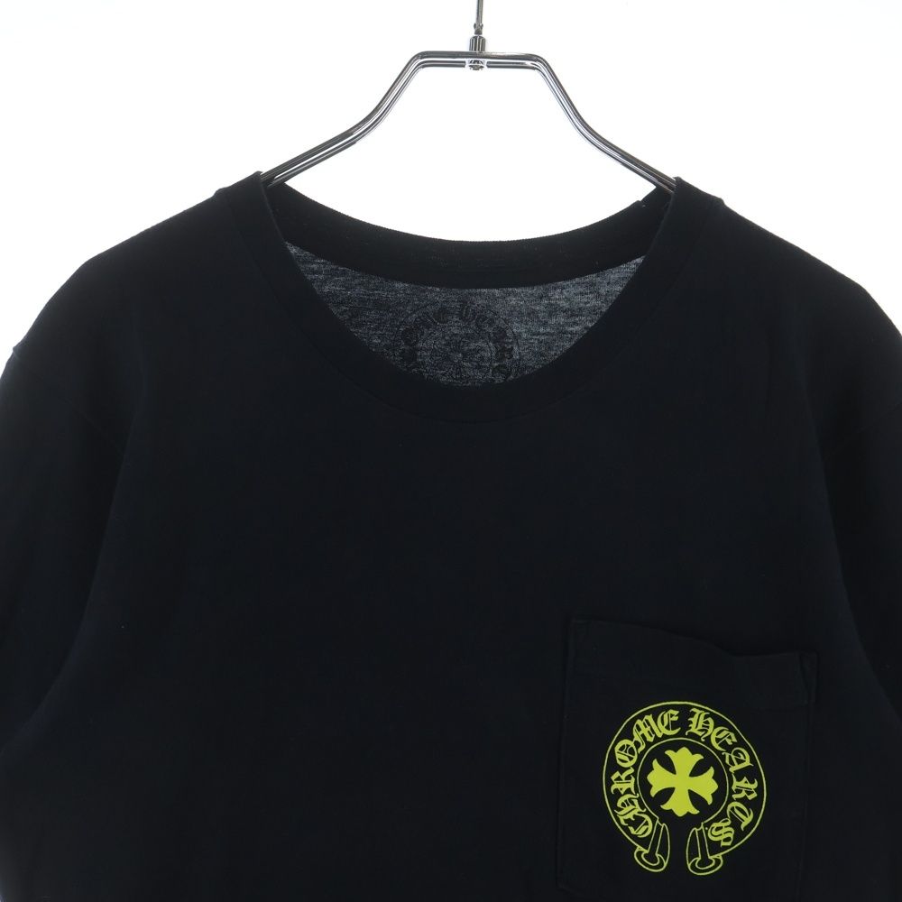Chrome Hearts Vertical Logo S Tee Short Sleeve T-Shirt Black — view 3