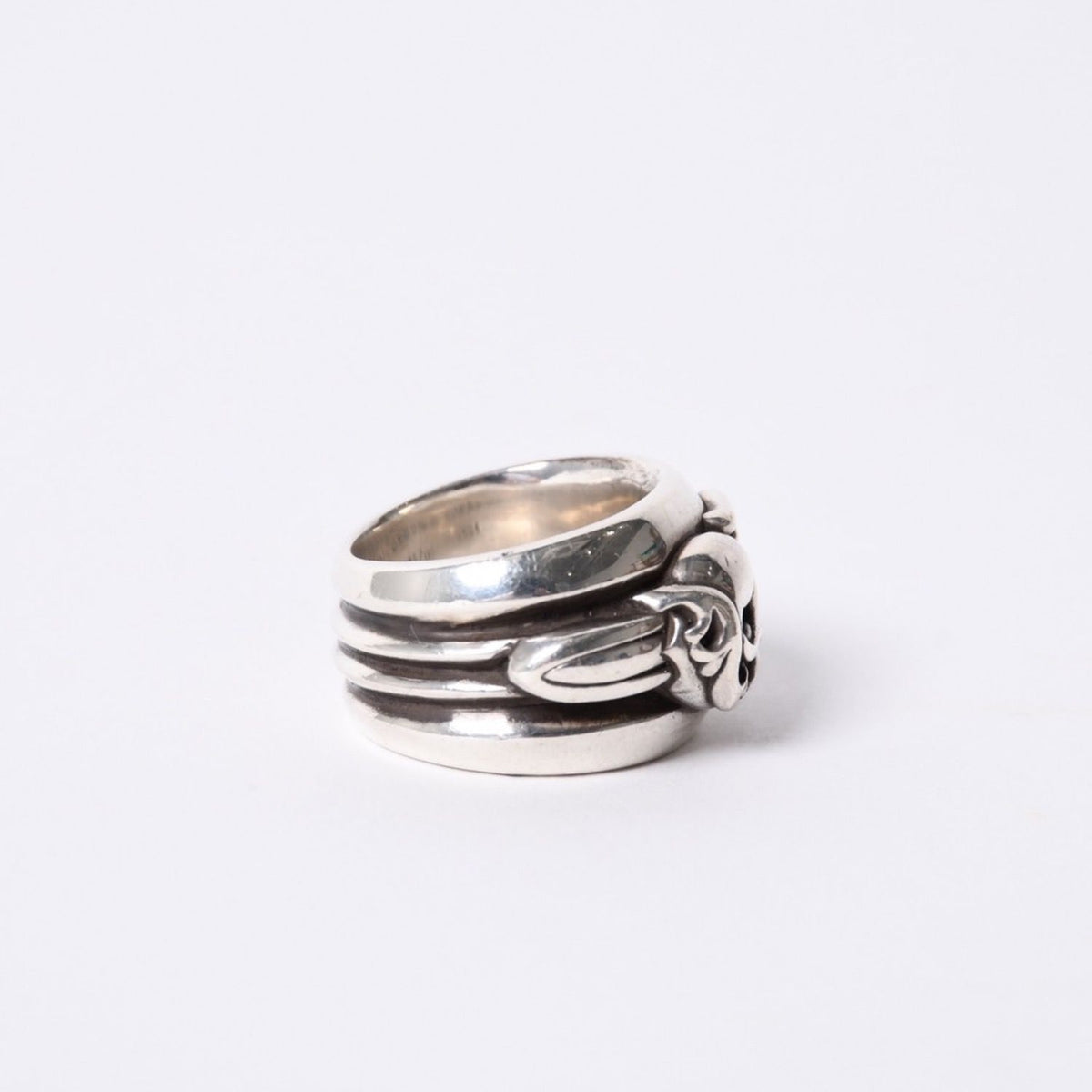 Chrome Hearts Dagger Heart Ring 925 Sterling Silver — view 5