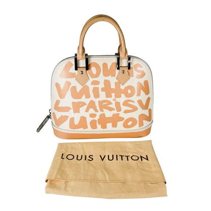 Louis Vuitton Steven Sprouse Graffiti Alma MM Handbag Beige