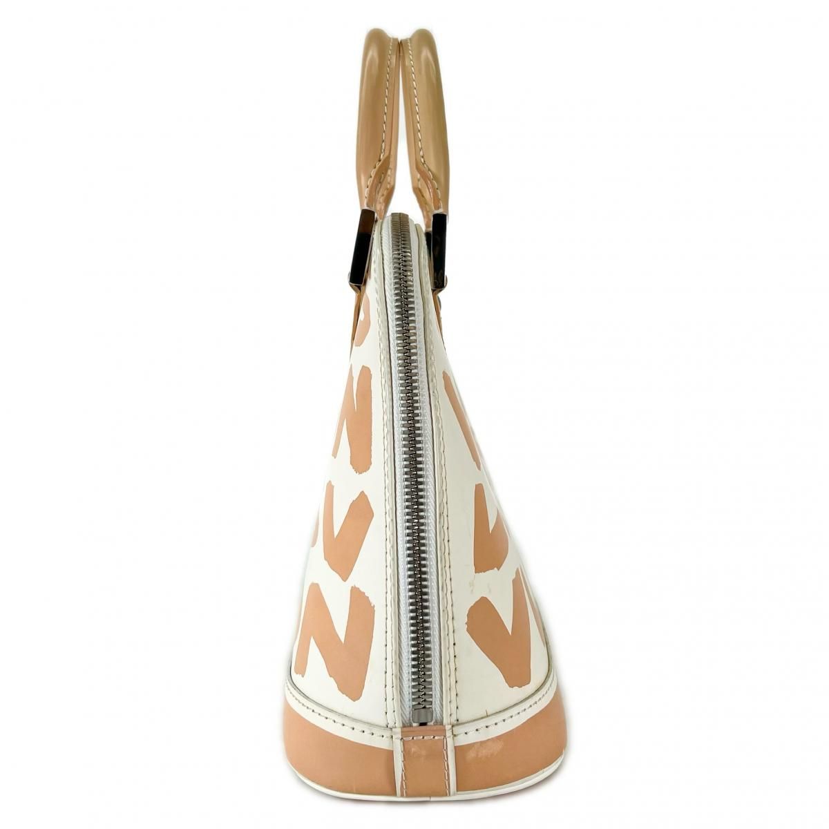 Louis Vuitton Steven Sprouse Graffiti Alma MM Handbag Beige — view 3