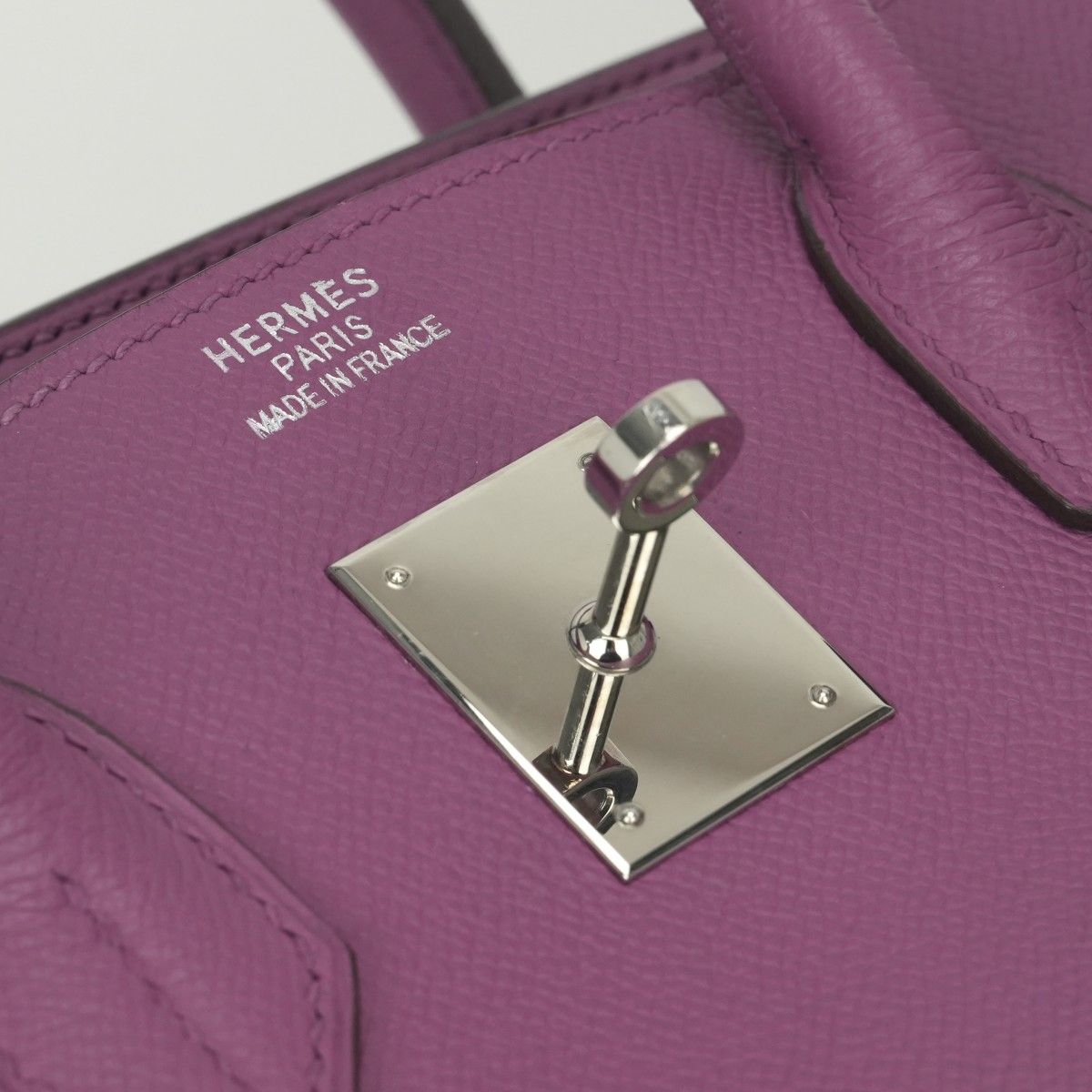 Hermes Birkin 35 Tote Epsom Cyclamen Purple Silver Veau — view 8
