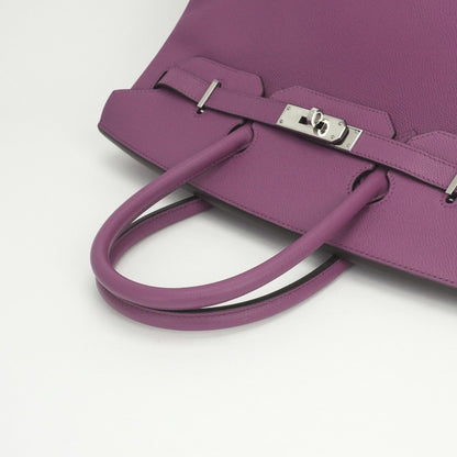 Hermes Birkin 35 Tote Epsom Cyclamen Purple Silver Veau — view 4