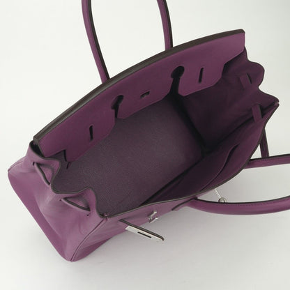 Hermes Birkin 35 Tote Epsom Cyclamen Purple Silver Veau — view 9