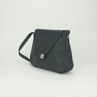 Hermes Christine Shoulder Bag Buffalo Graphite Gray Silver — view 2