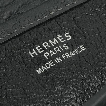 Hermes Christine Shoulder Bag Buffalo Graphite Gray Silver — view 8