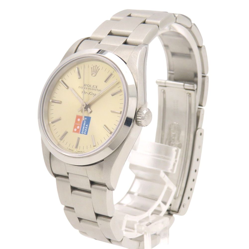 Rolex Air King Domino's Pizza Automatic S Number Watch SS Silver — view 3
