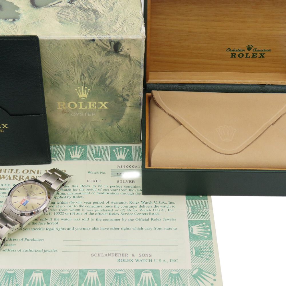 Rolex Air King Domino's Pizza Automatic S Number Watch SS Silver — view 2