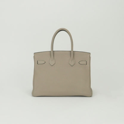 Hermes Birkin 30 Tote Togo Tourtierle Gray Gristourterelle Silver — view 3