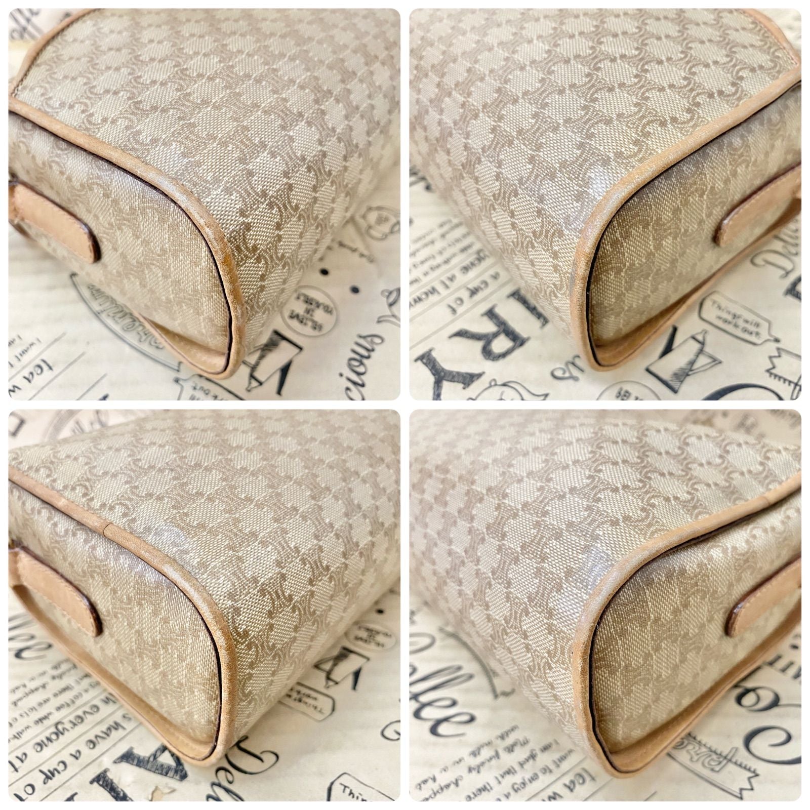 Celine Shoulder Bag Macadam Smartphone Travel Brown — view 6