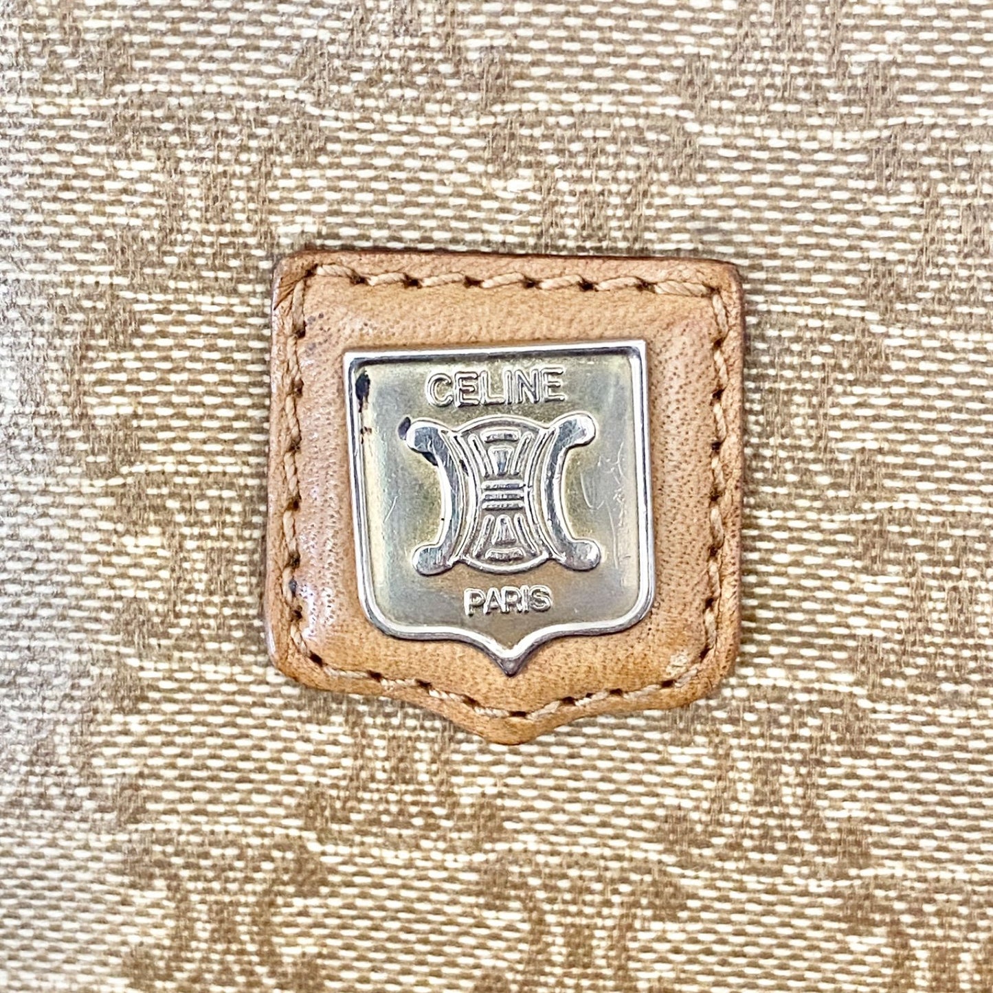 Celine Shoulder Bag Macadam Smartphone Travel Brown — view 7