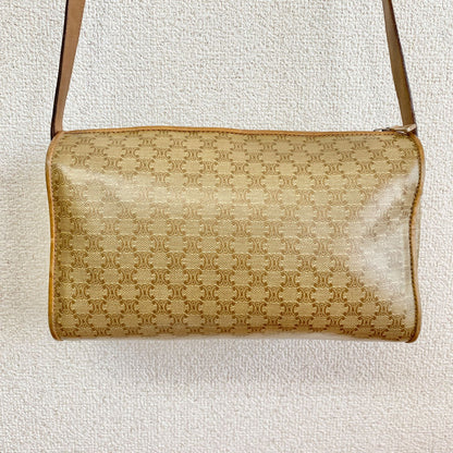 Celine Shoulder Bag Macadam Smartphone Travel Brown — view 2