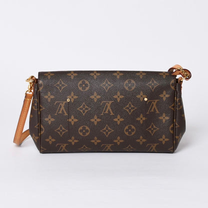 Louis Vuitton Monogram Favorite MM Shoulder Bag Brown Gold — view 2