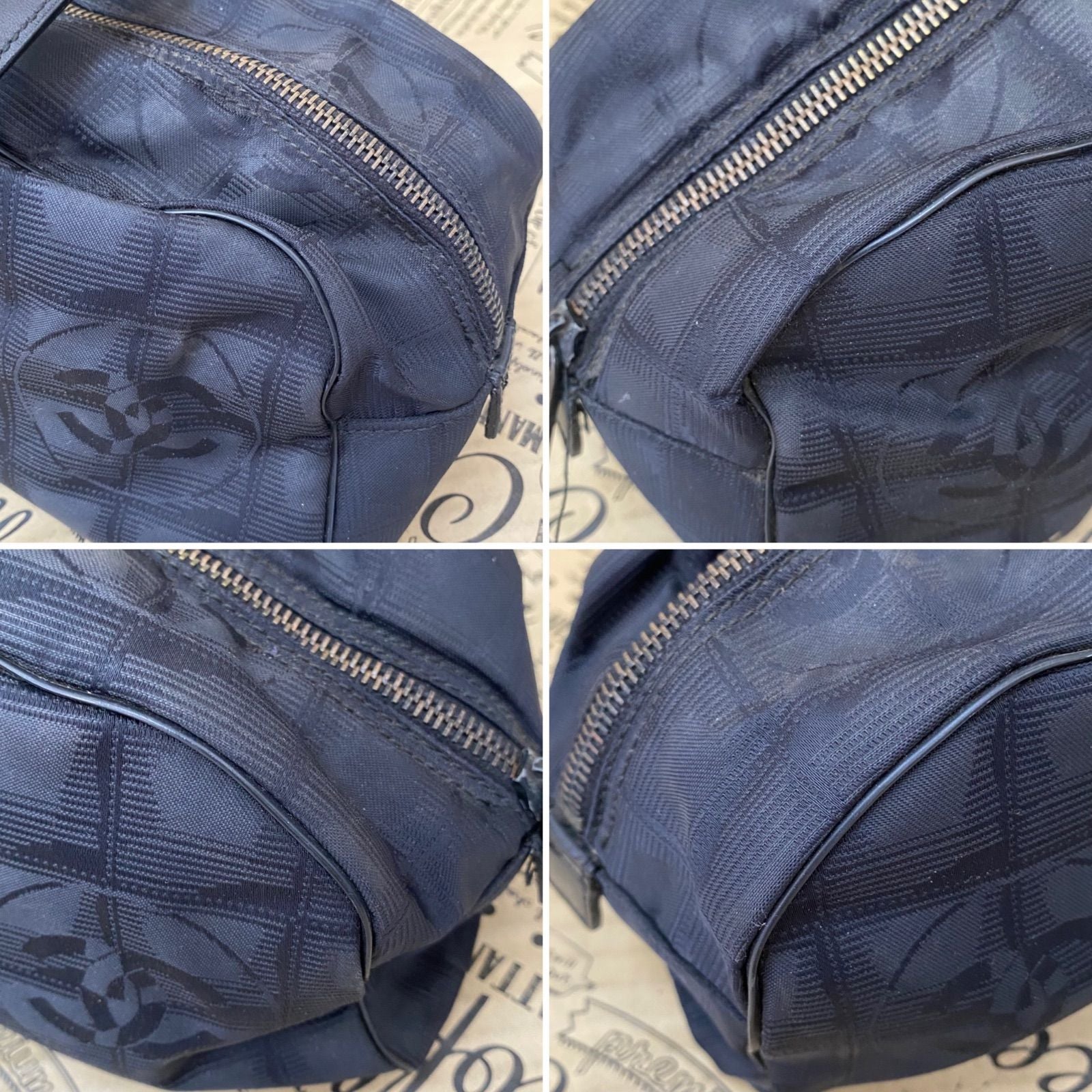Chanel Handbag New Travel Mini Boston Black CC Logo — view 7