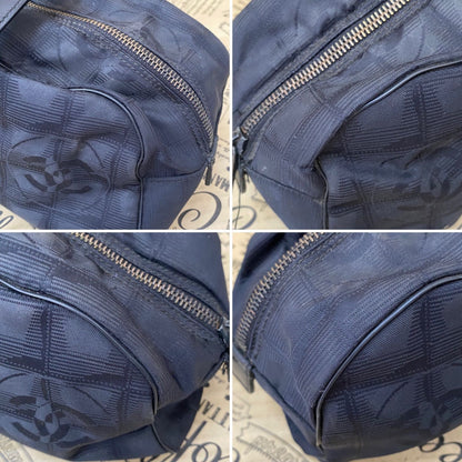 Chanel Handbag New Travel Mini Boston Black CC Logo — view 7
