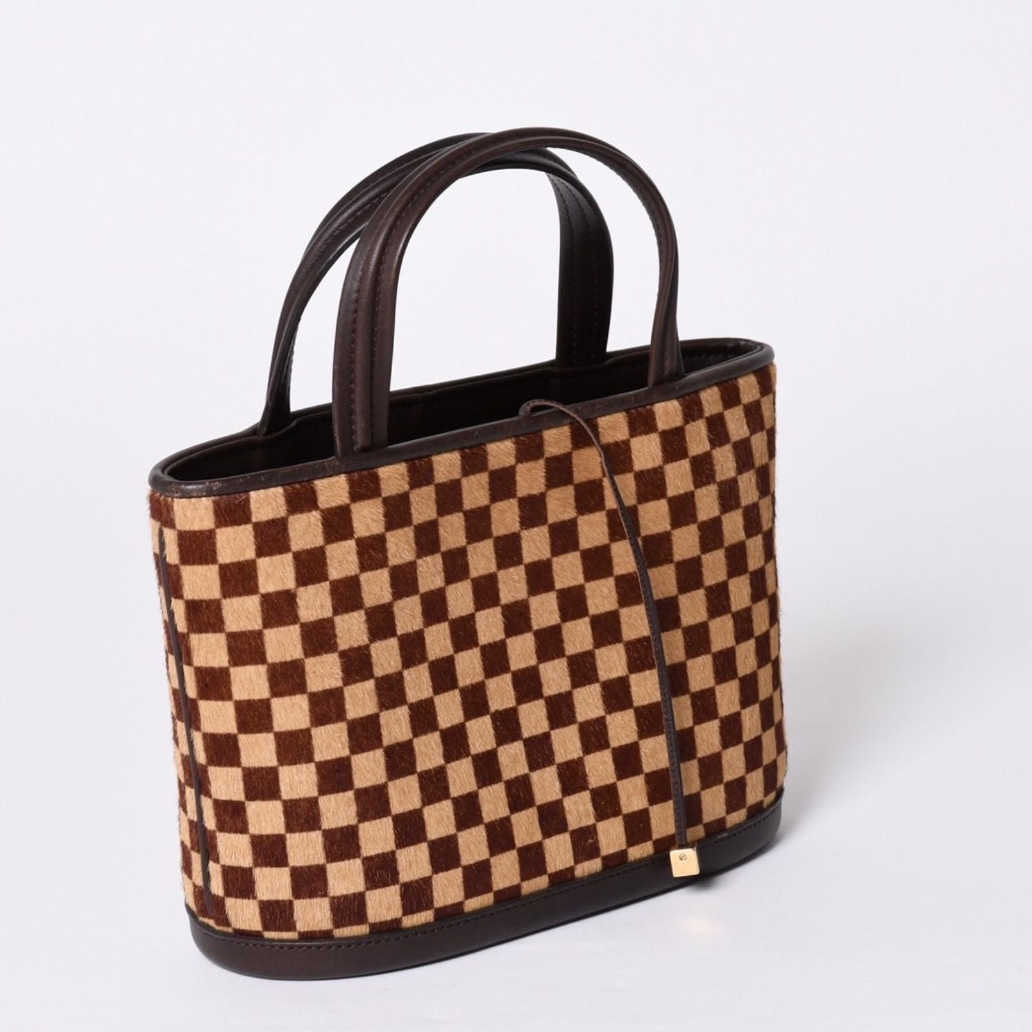 Louis Vuitton Damier Sauvage Impala Handbag Calf Hair Leather Gold — view 3
