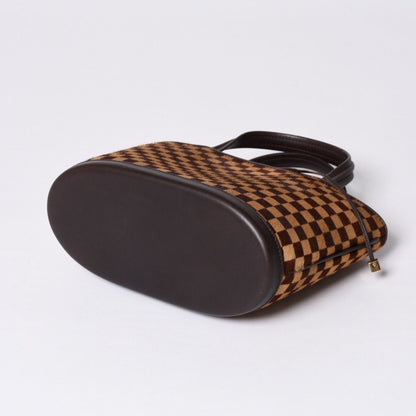 Louis Vuitton Damier Sauvage Impala Handbag Calf Hair Leather Gold — view 6
