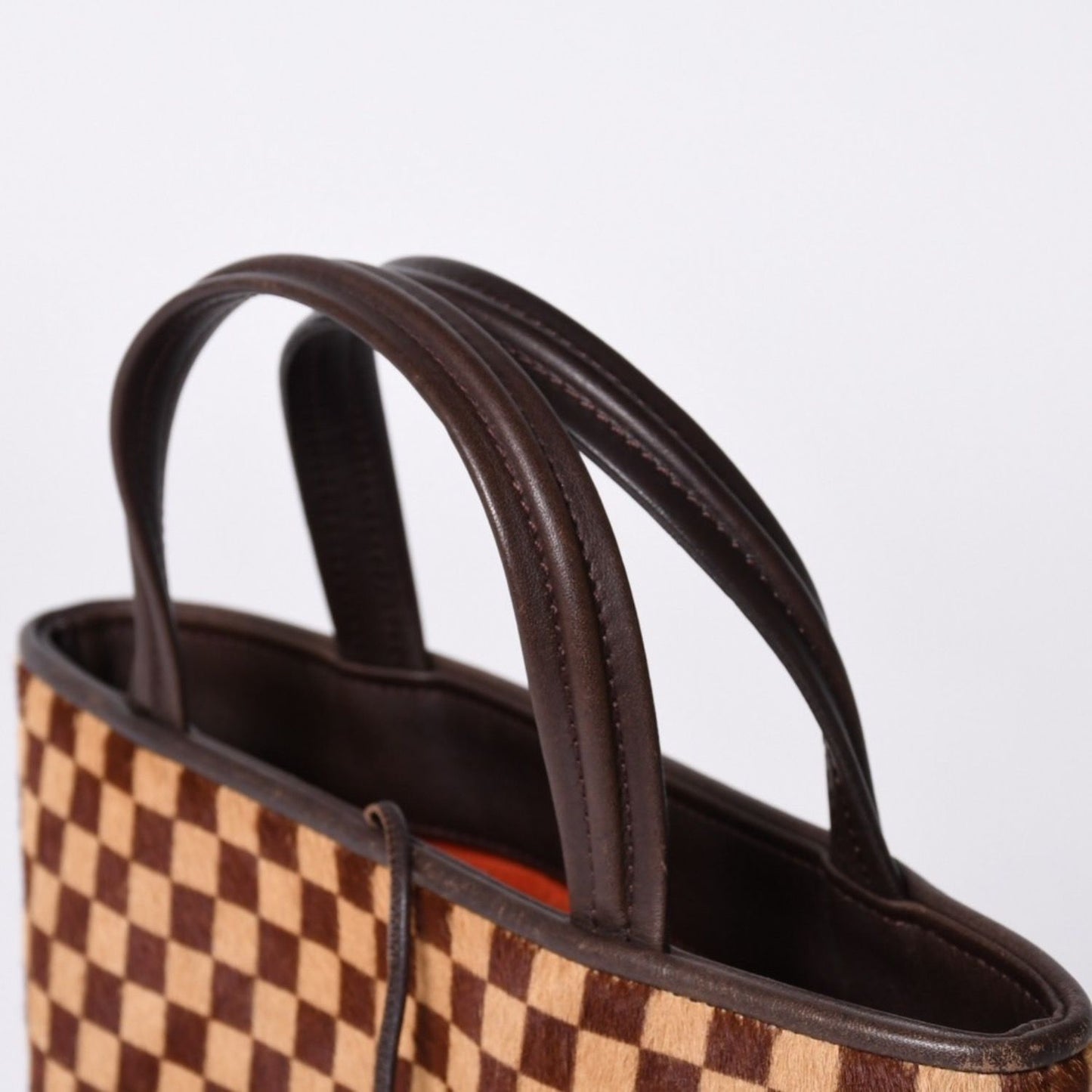 Louis Vuitton Damier Sauvage Impala Handbag Calf Hair Leather Gold — view 5