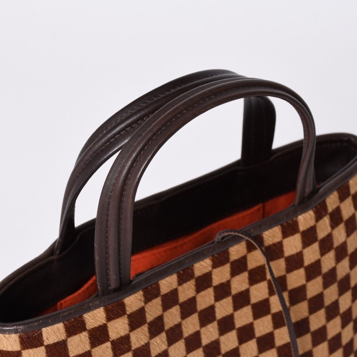 Louis Vuitton Damier Sauvage Impala Handbag Calf Hair Leather Gold — view 4