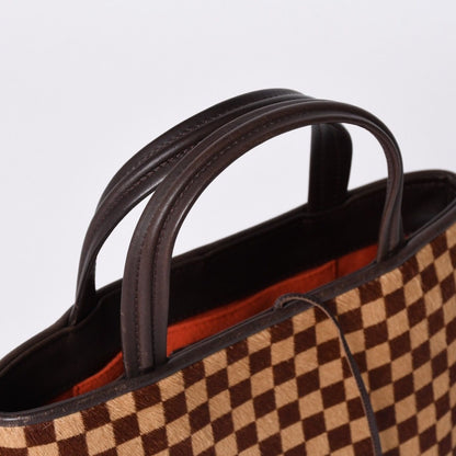 Louis Vuitton Damier Sauvage Impala Handbag Calf Hair Leather Gold — view 4