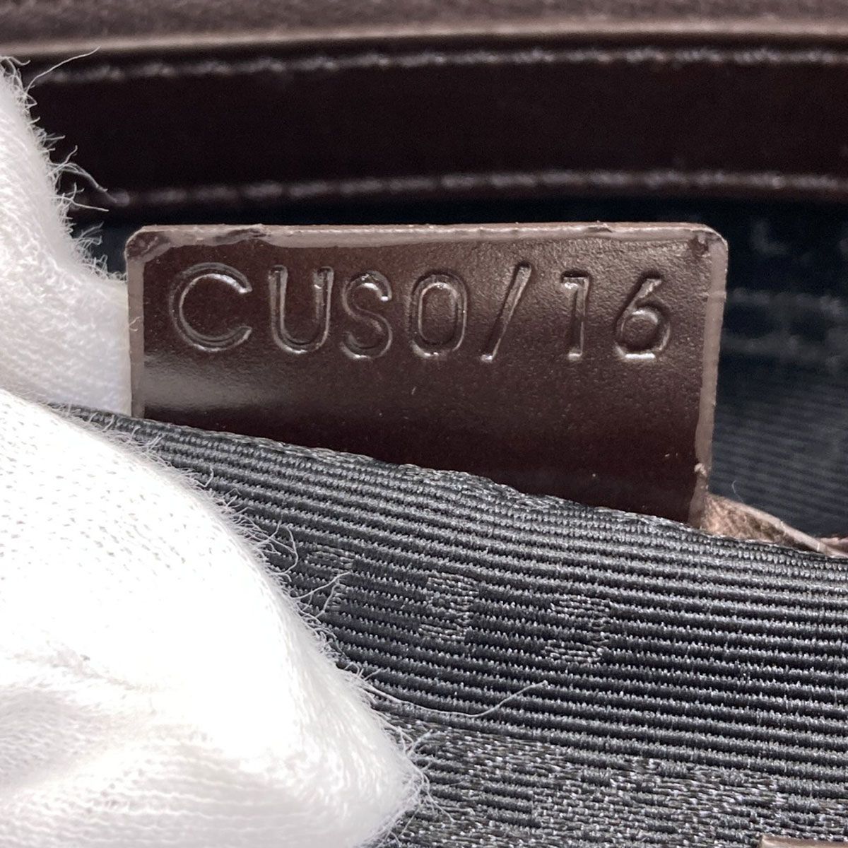 Celine Boogie Bag C Saruki Handbag Leather Canvas — view 8