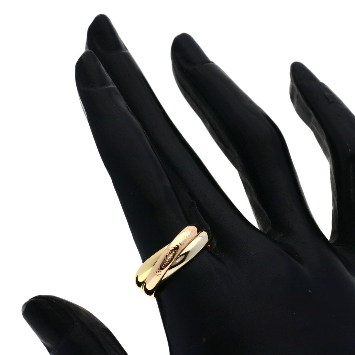 Cartier Trinity 54 Ring 18k Yellow Gold 18k White Pink — view 5